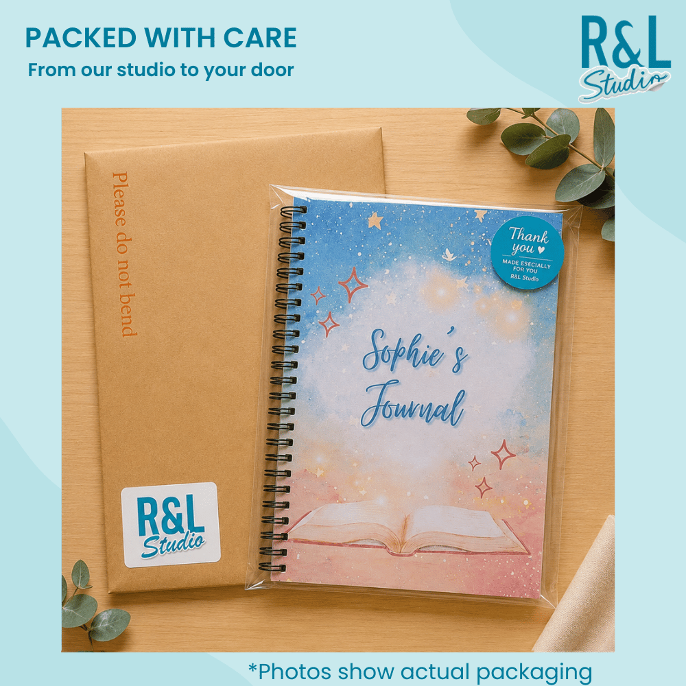 Personalised Written in the Stars Wirebound Notebook