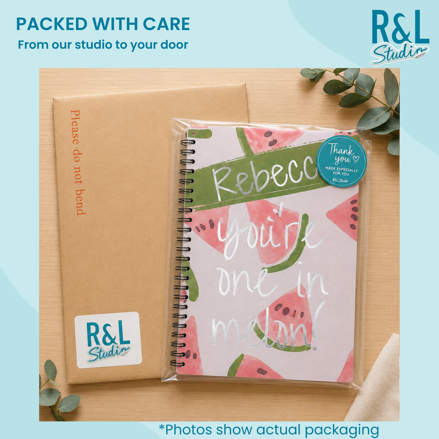 One in a Melon Personalised Wirebound Notebook