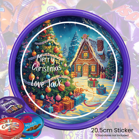 The Cozy Cottage - chocolate tub sticker