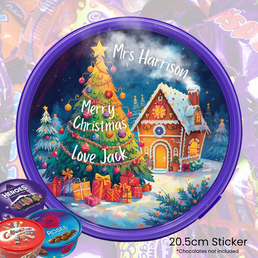 First Frost Cabin - chocolate tub sticker