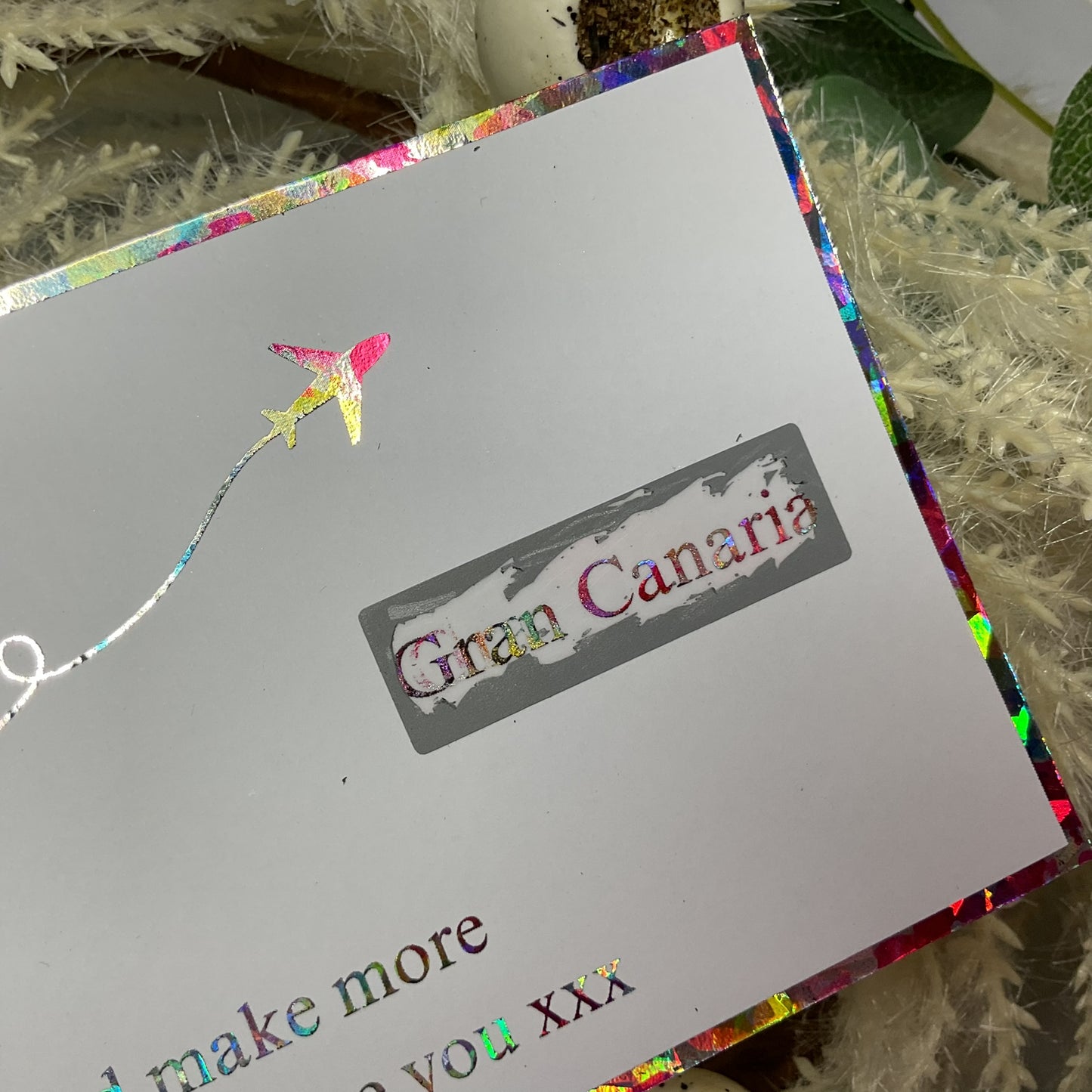 Boarding Pass Scratch Off Foiled Ticket