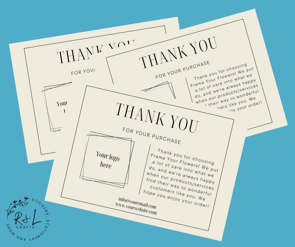 Thank you notes A5 (business)