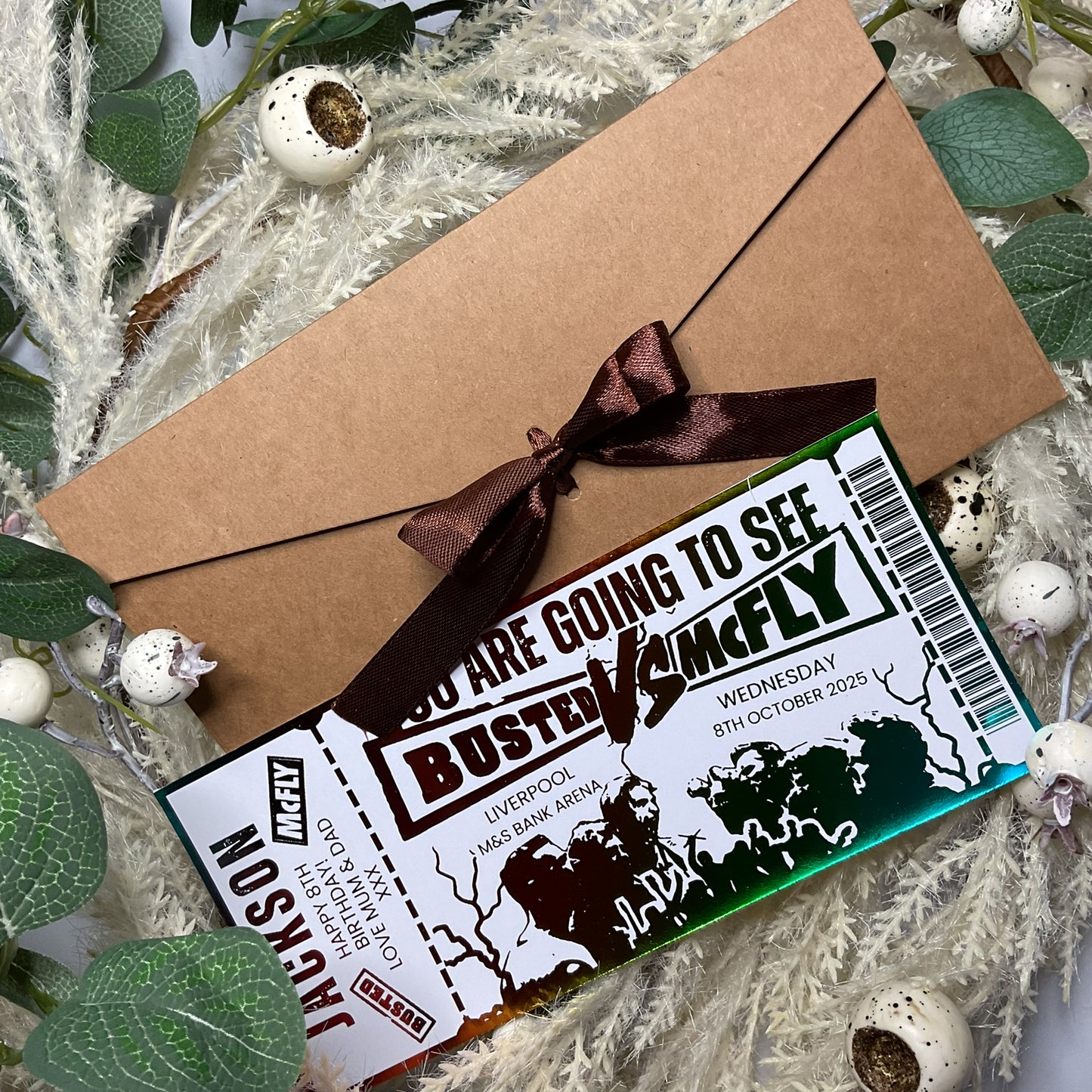 McFly vs Busted Foiled Ticket