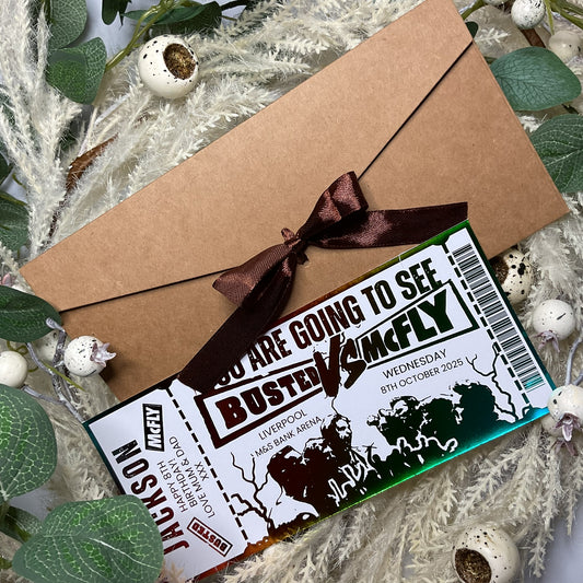 McFly vs Busted Foiled Ticket