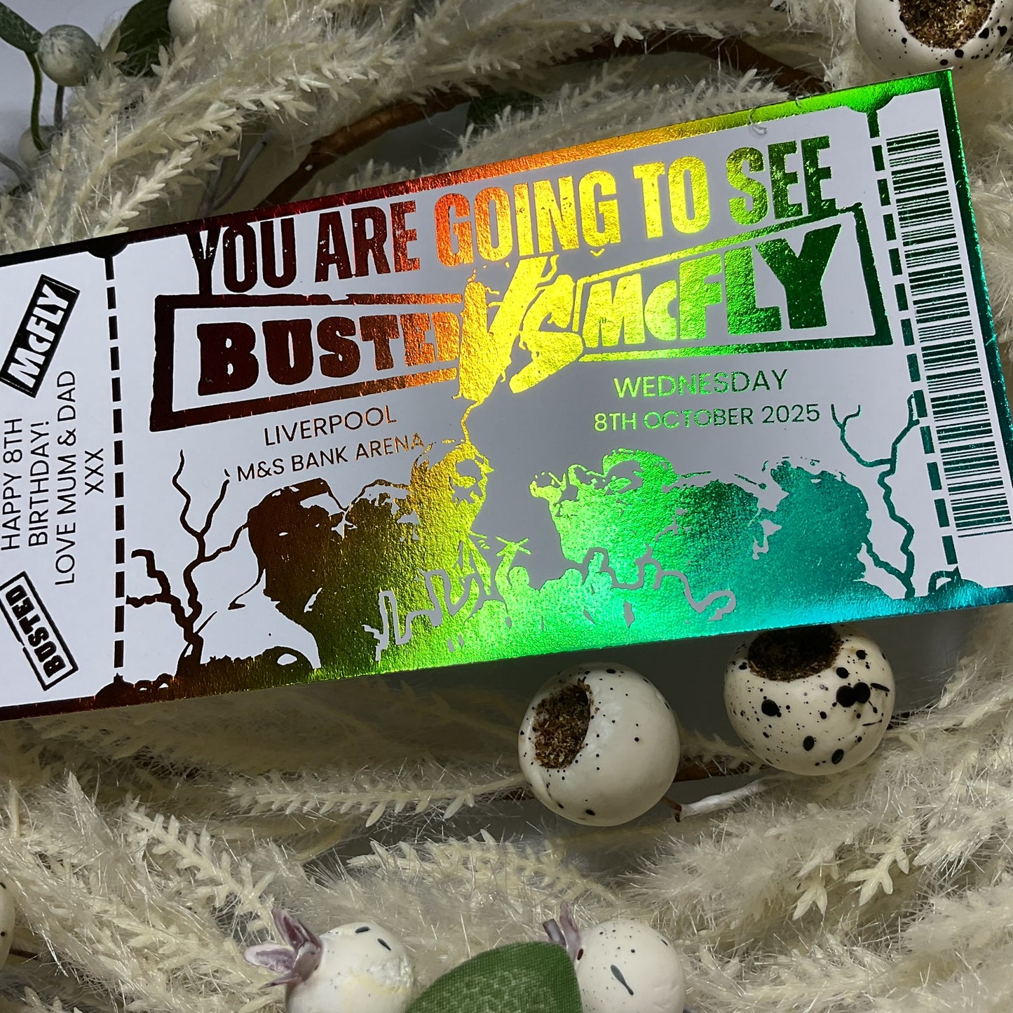 McFly vs Busted Foiled Ticket