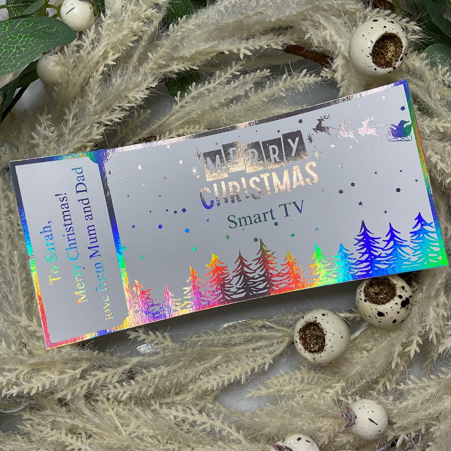 Merry Christmas Foiled Scratch-Off Ticket