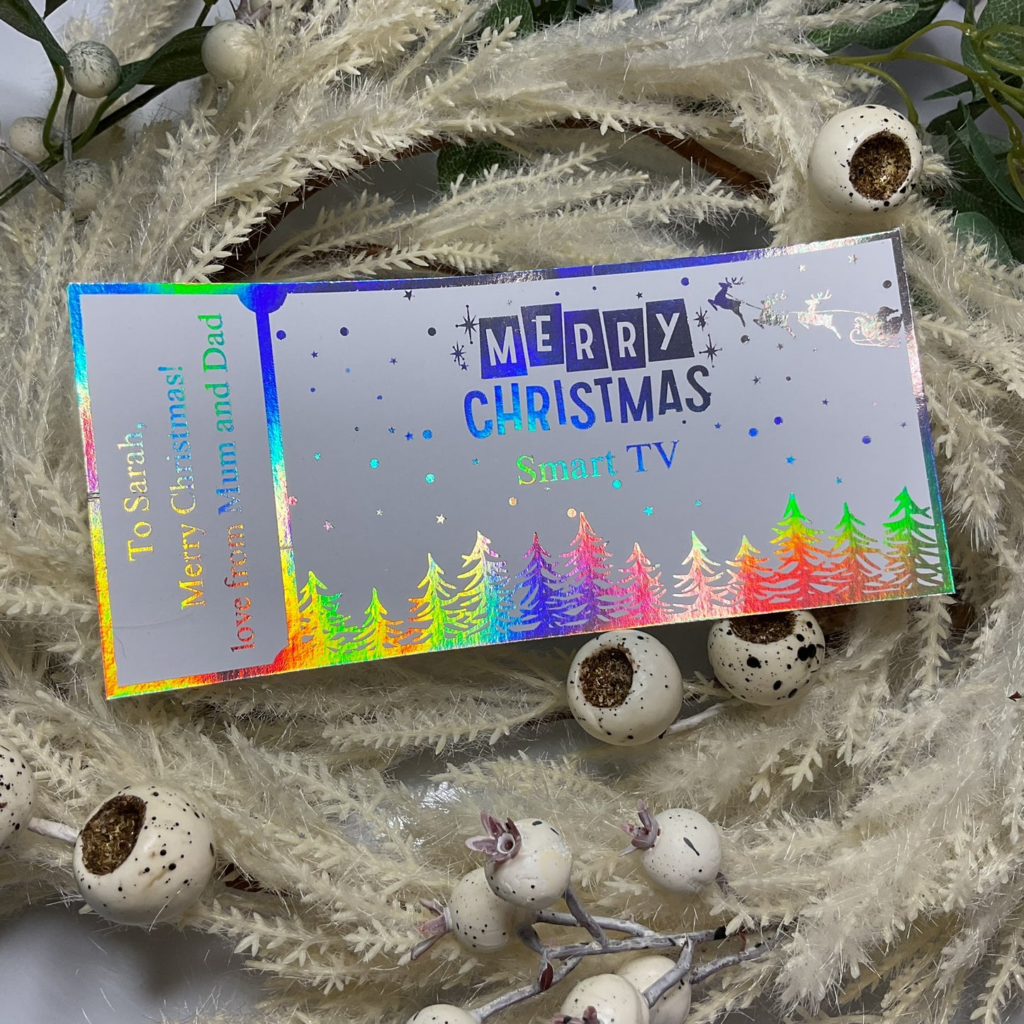 Merry Christmas Foiled Scratch-Off Ticket