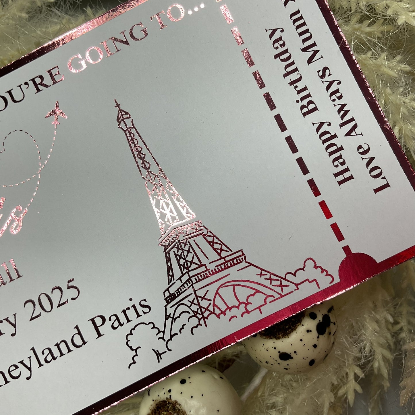 Disneyland Paris Foiled Ticket