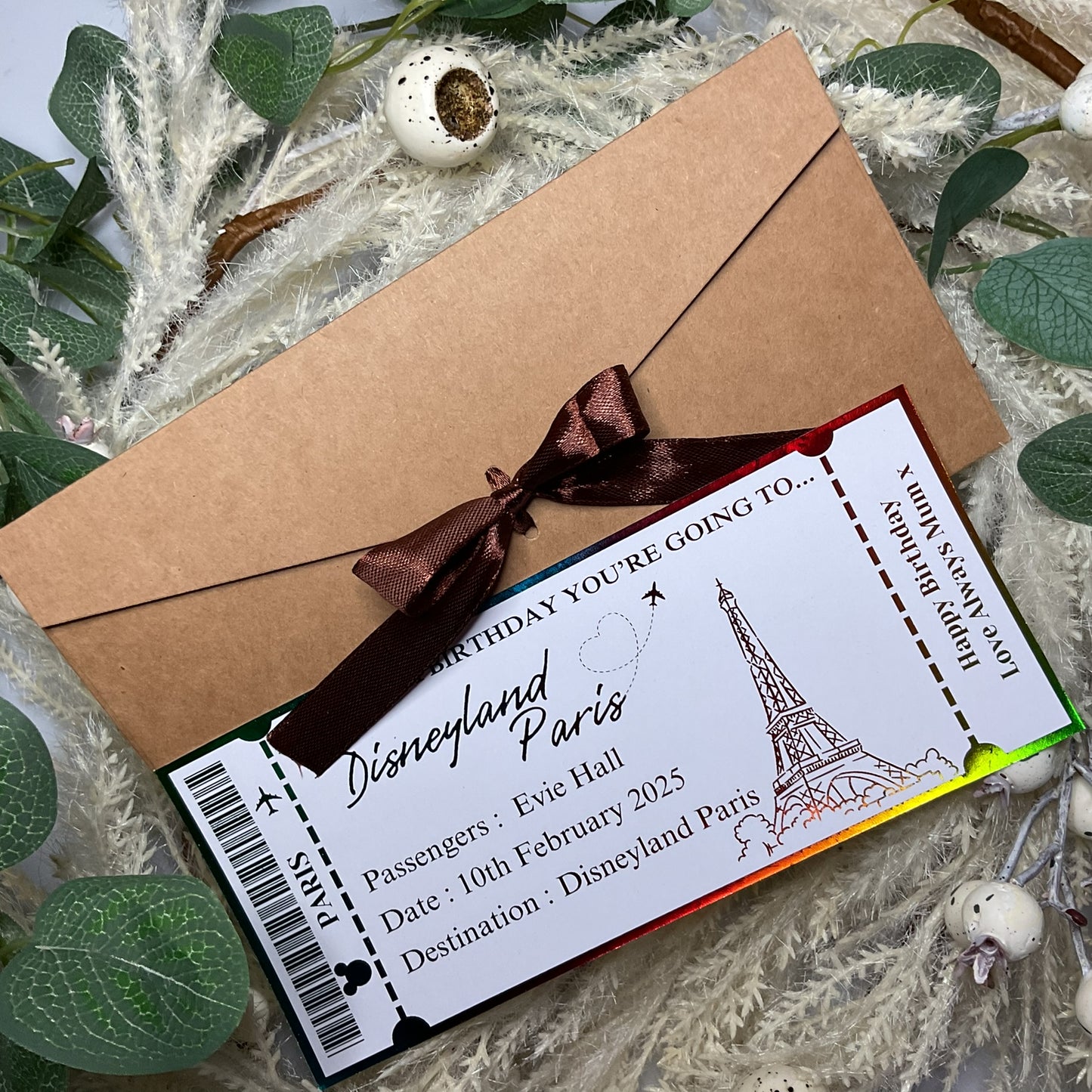 Disneyland Paris Foiled Ticket