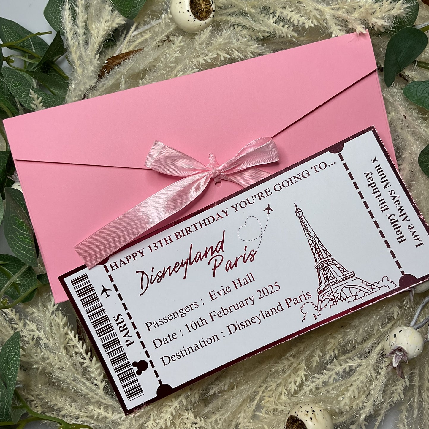 Disneyland Paris Foiled Ticket