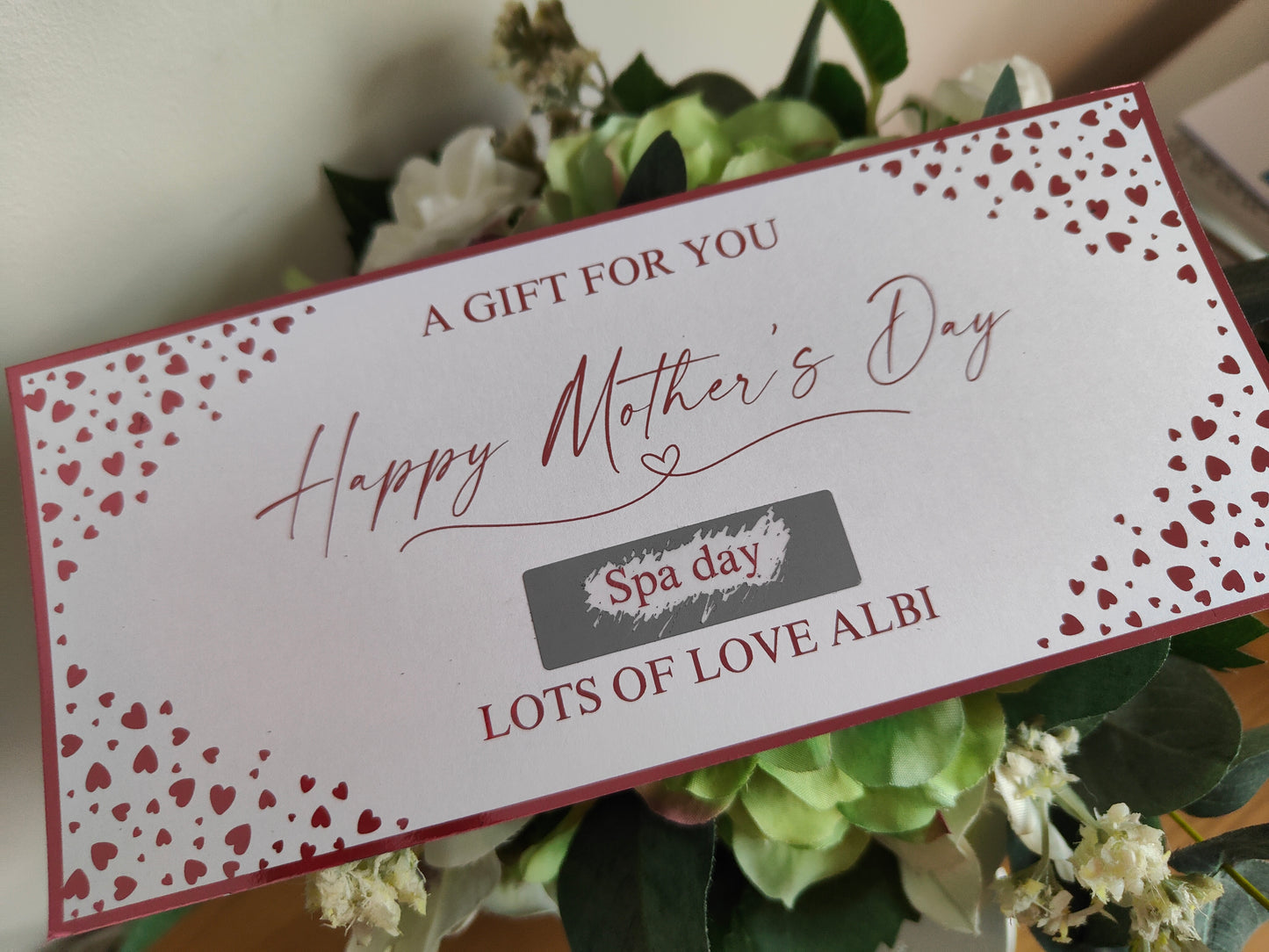 Mother Day Scratch Reveal Foiled Ticket