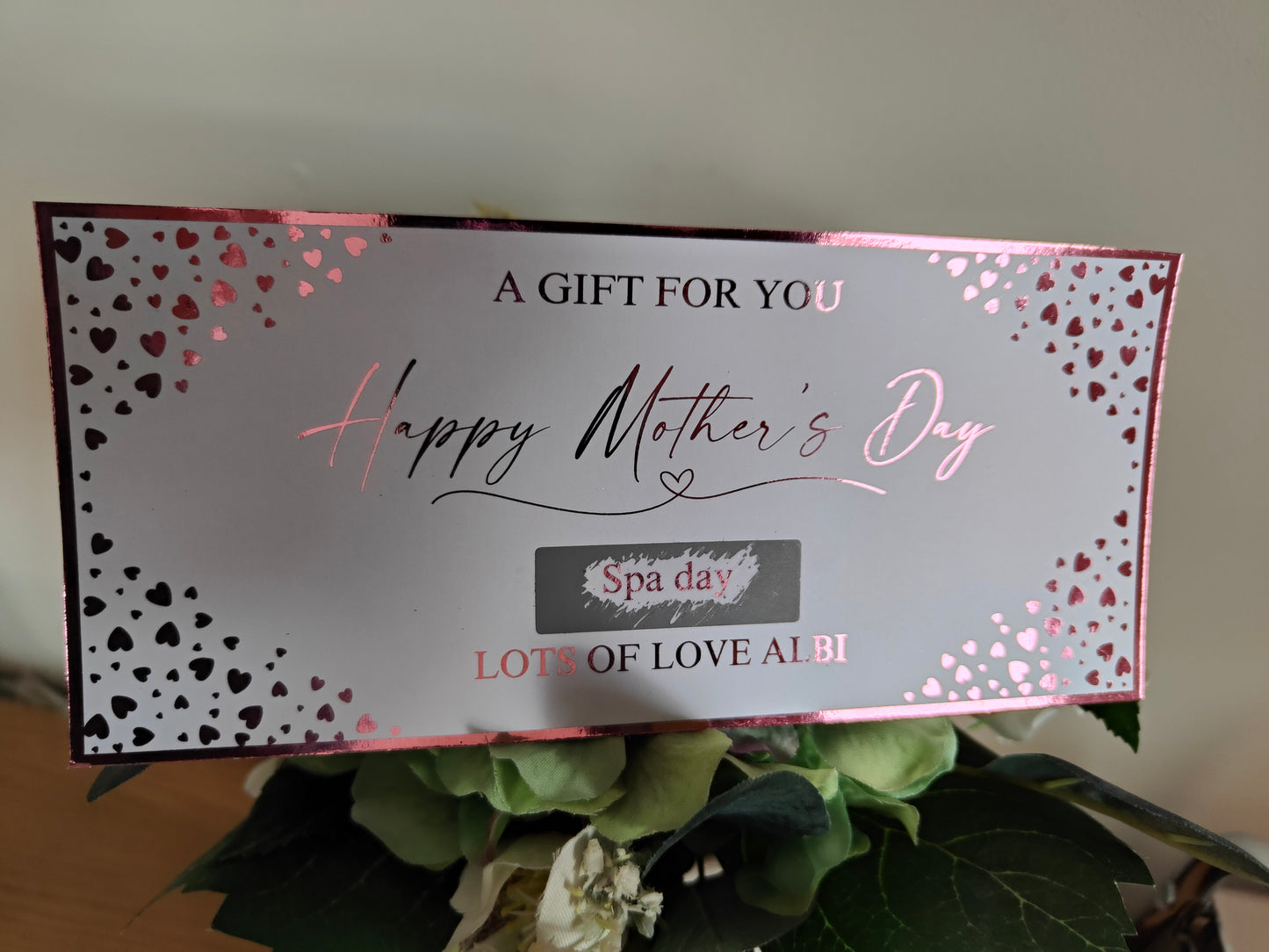 Mother Day Scratch Reveal Foiled Ticket