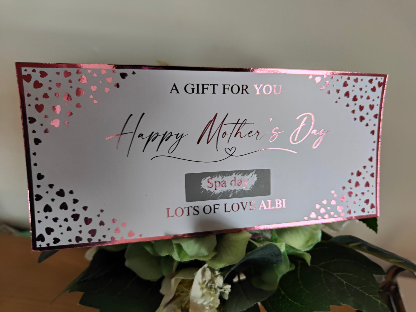 Mother Day Scratch Reveal Foiled Ticket