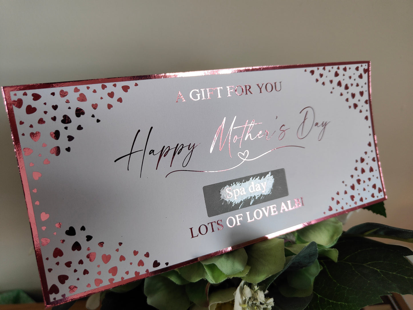 Mother Day Scratch Reveal Foiled Ticket