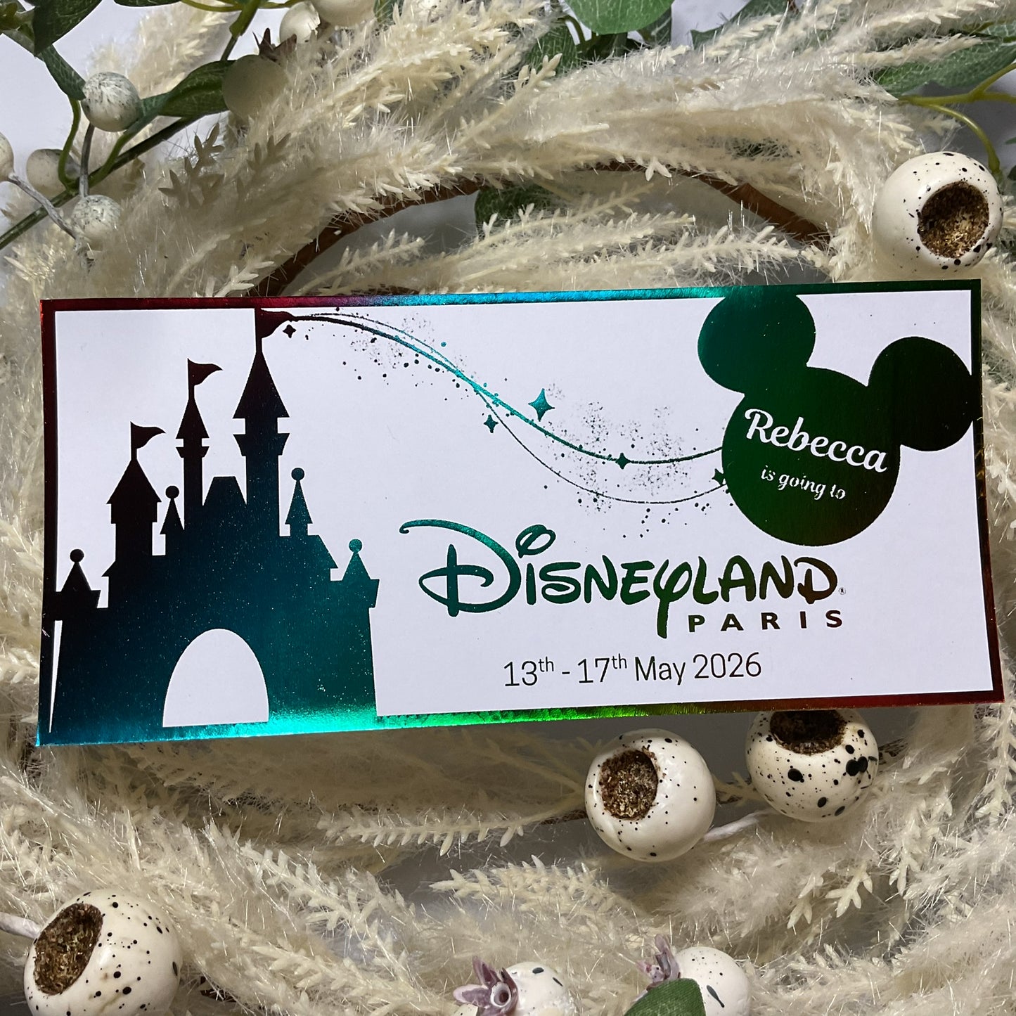 Simple Disneyland Paris Foiled Ticket