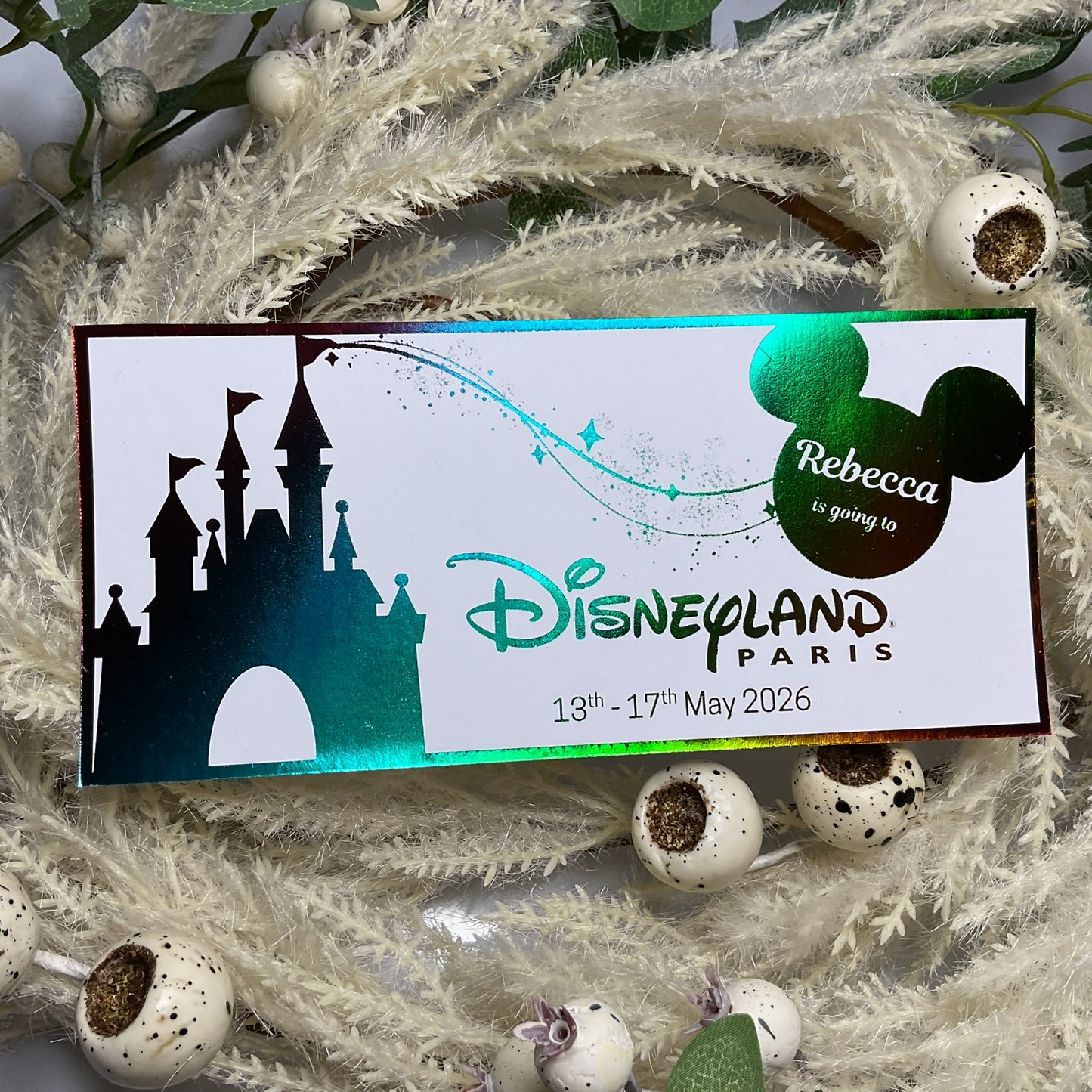 Simple Disneyland Paris Foiled Ticket