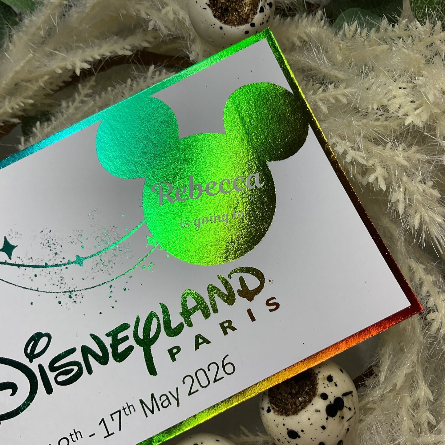 Simple Disneyland Paris Foiled Ticket