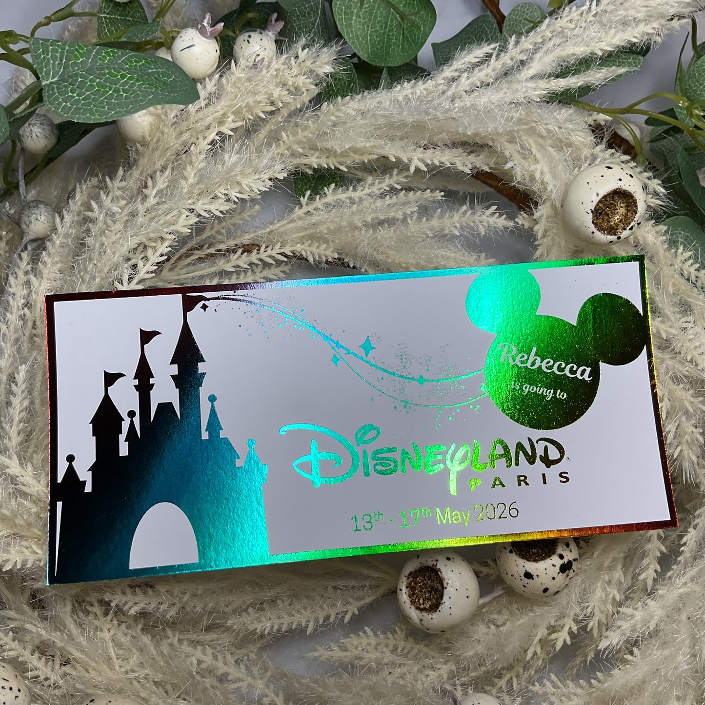 Simple Disneyland Paris Foiled Ticket