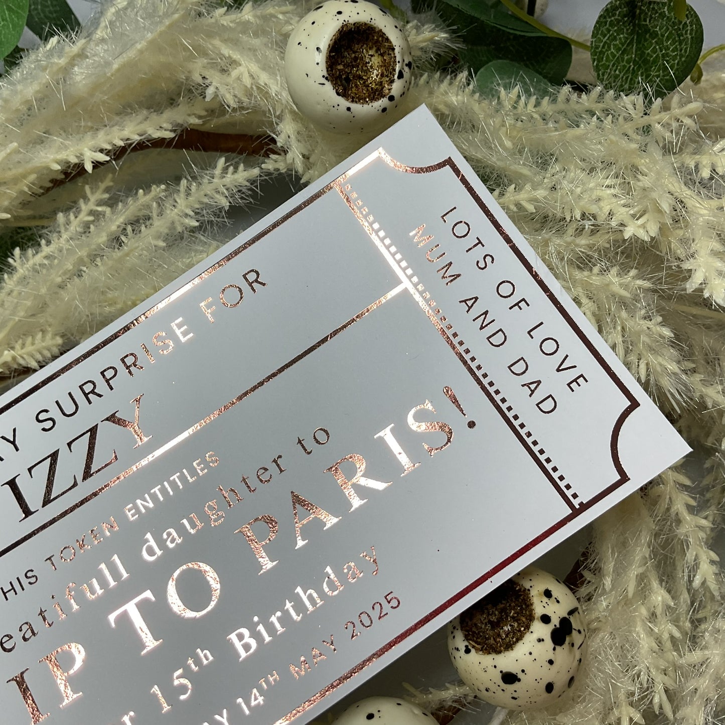 Token Style Foiled Ticket