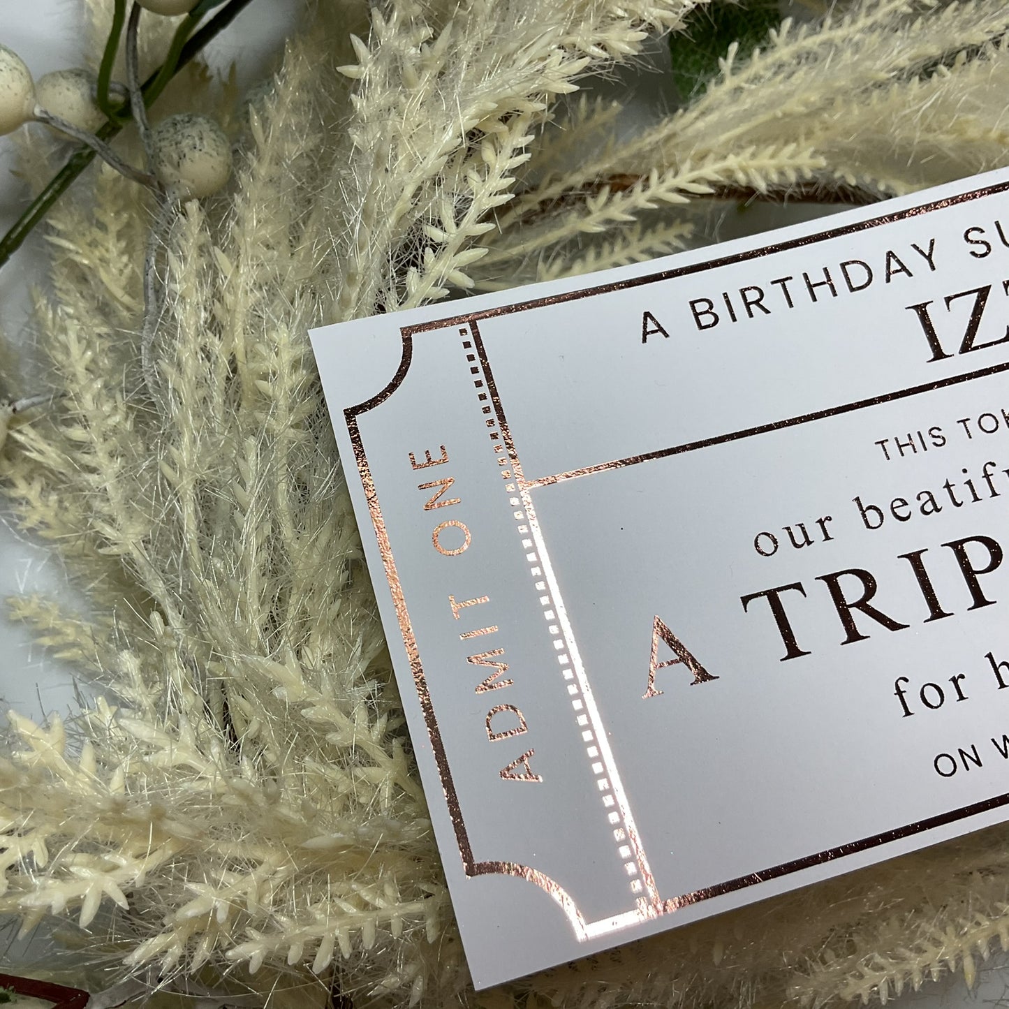 Token Style Foiled Ticket