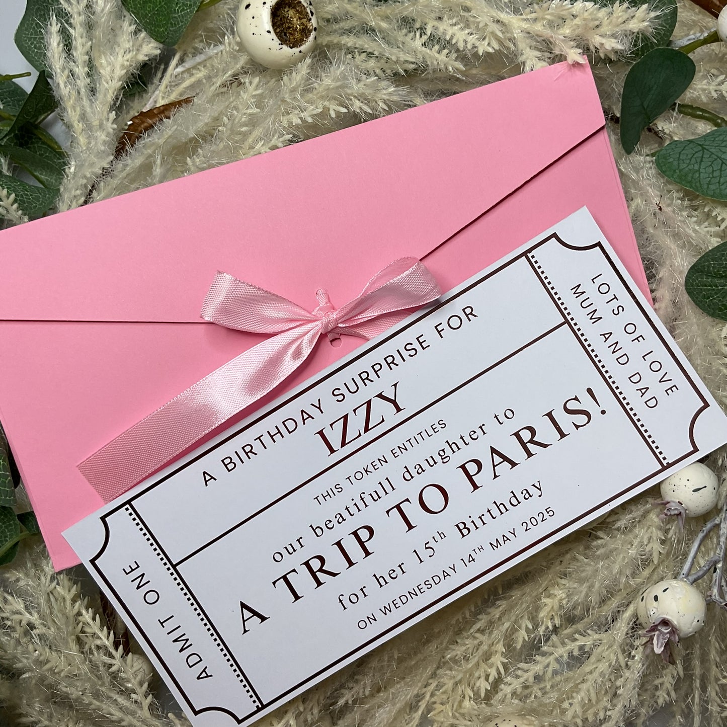 Token Style Foiled Ticket