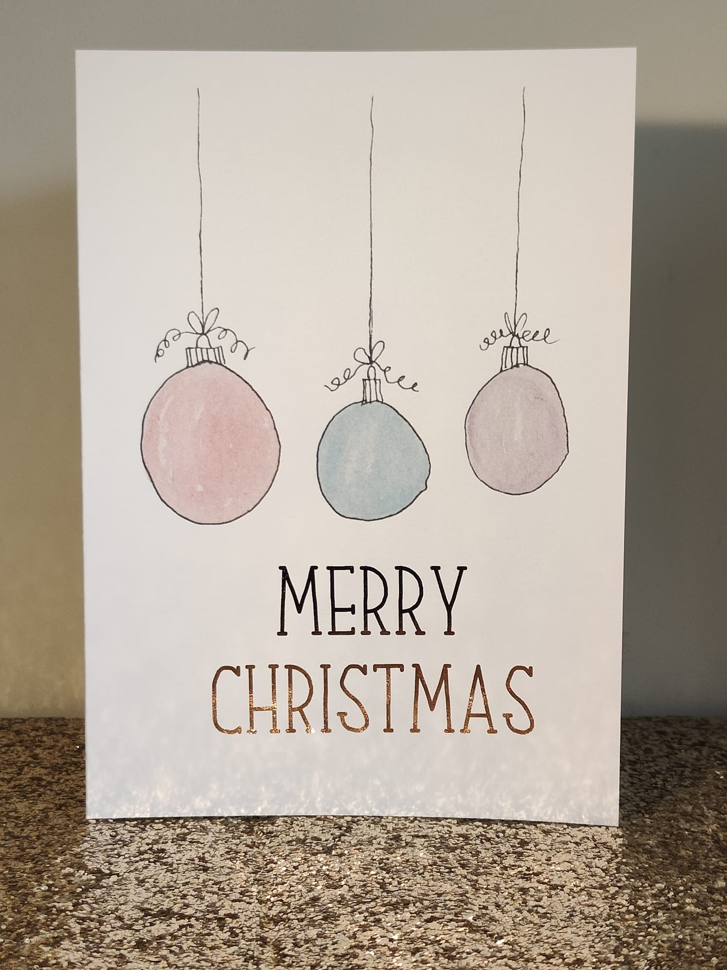 Bauble Christmas Card