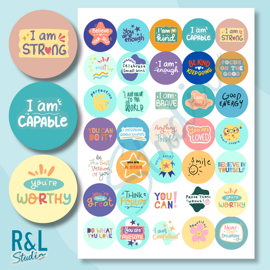 Positive Affirmation Teacher Stickers