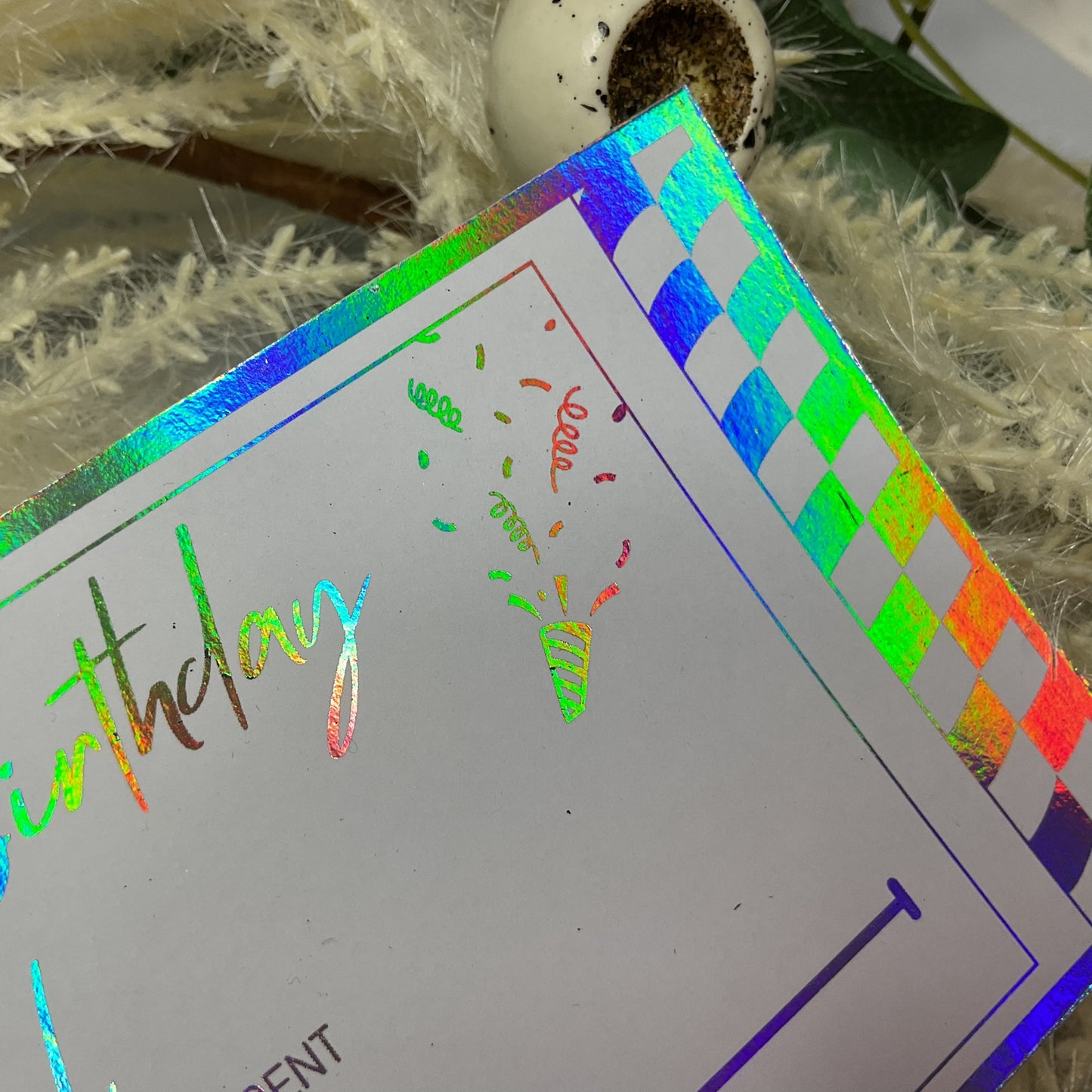 Birthday Age Scratch Off Foiled Ticket