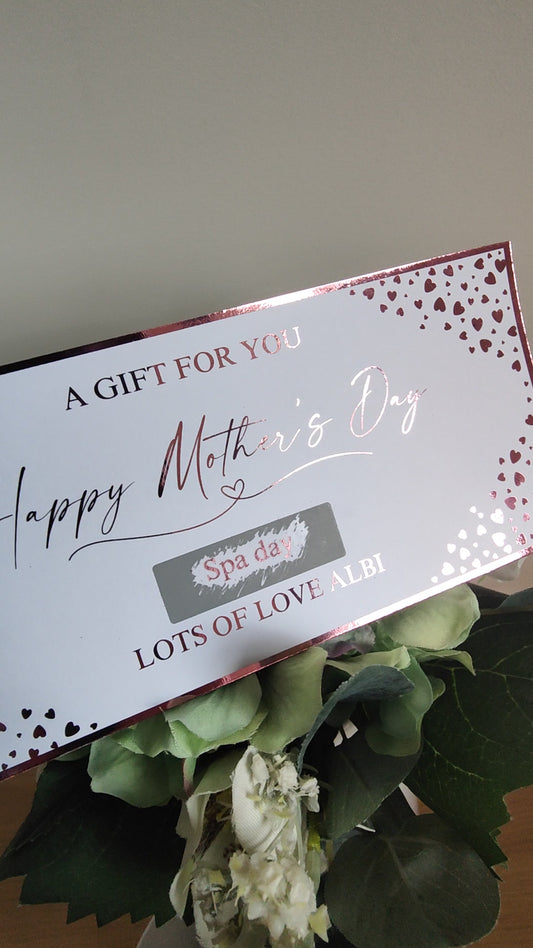 Mother Day Scratch Reveal Foiled Ticket